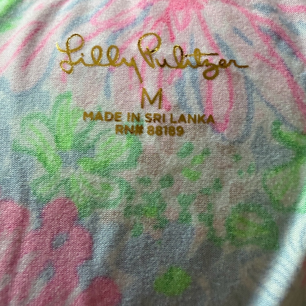 Lily Pulitzer PJ knit LS Henley top - Picture 5 of 5
